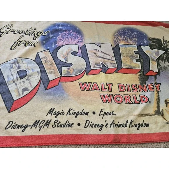 Walt Disney‎ World Mickey Mouse Beach Towel Cotton Disney Exclusive - Picture 3 of 6